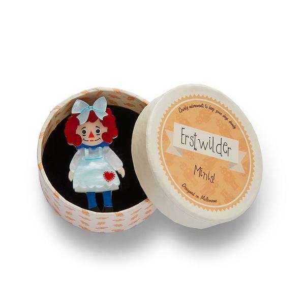 Erstwilder - Raggedy Annie Mini Brooch - 20th Century Artifacts