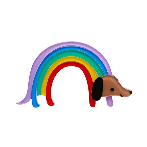 Erstwilder - Rainbow Ruff Dog Brooch (2020) - 20th Century Artifacts