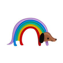 Load image into Gallery viewer, Erstwilder - Rainbow Ruff Dog Brooch (2020) - 20th Century Artifacts