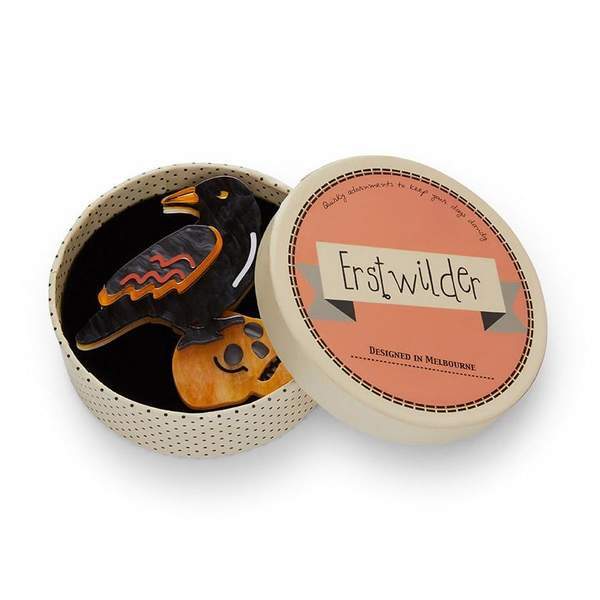 Erstwilder - Raven Mad Brooch (2019) - 20th Century Artifacts