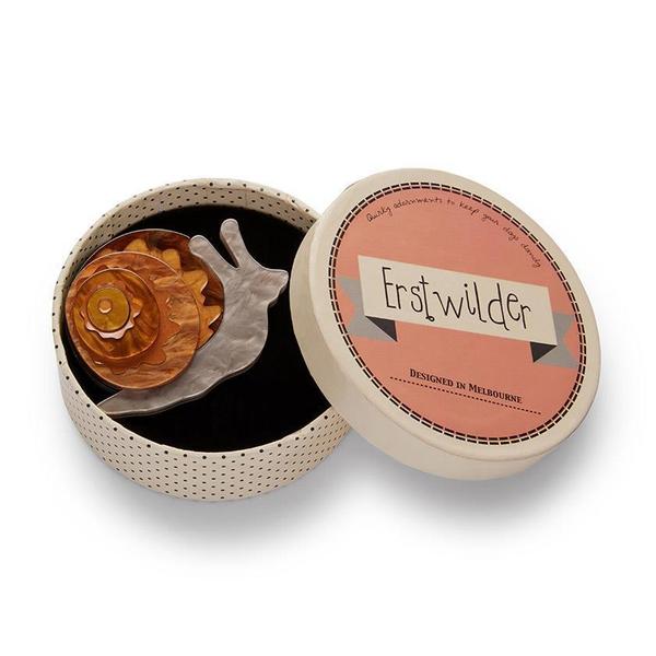Erstwilder - Reticulated Rebel Snail Brooch (2020) - 20th Century Artifacts