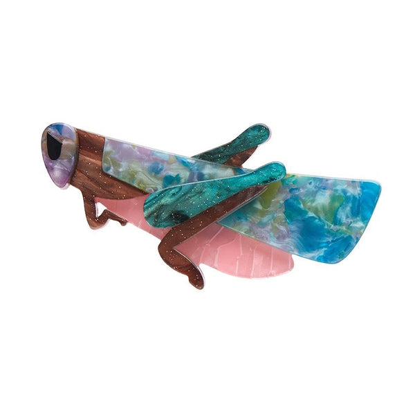 Erstwilder - Rite of Spring Grasshopper Brooch (2023) - 20th Century Artifacts