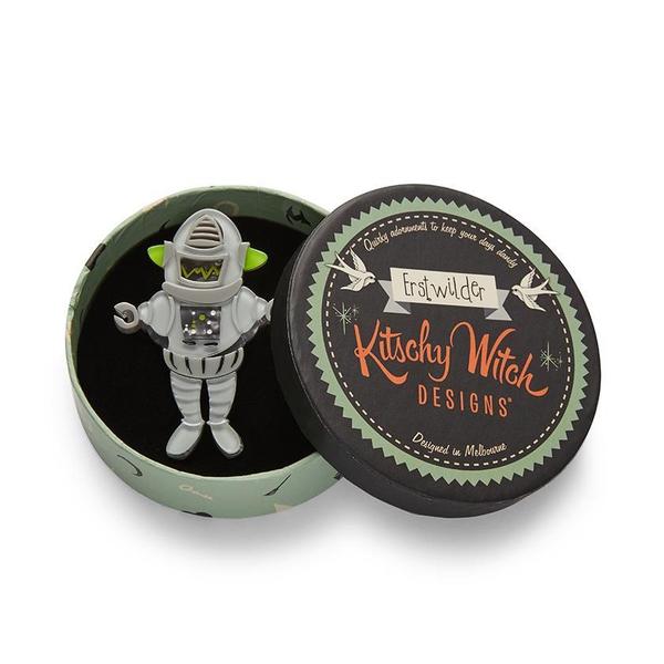 Erstwilder - Robert the Rational Robot Brooch (2020) - 20th Century Artifacts