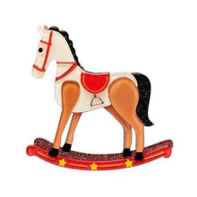 Load image into Gallery viewer, Erstwilder - Rocking Reminiscence Horse Brooch (2018) - 20th Century Artifacts