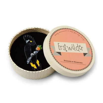Erstwilder - Rohan Yellow Tail Cockatoo Brooch - 20th Century Artifacts