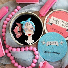 Load image into Gallery viewer, Erstwilder - Rollin&#39; with Katie Brooch (2017) - 20th Century Artifacts