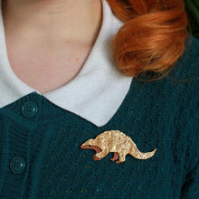 Load image into Gallery viewer, Erstwilder - Roly Poly Pangolin Brooch (2019) - 20th Century Artifacts