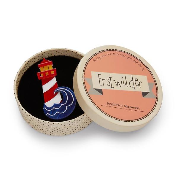 Erstwilder - Round The Twist Lighthouse Brooch (2019) - 20th Century Artifacts
