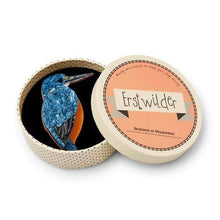 Load image into Gallery viewer, Erstwilder - Royal Reeler Kingfisher Brooch (2018) - 20th Century Artifacts