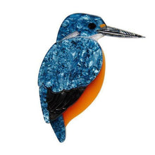 Load image into Gallery viewer, Erstwilder - Royal Reeler Kingfisher Brooch (2018) - 20th Century Artifacts