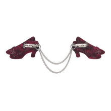 Load image into Gallery viewer, Erstwilder - Ruby Slippers Double Brooch - 20th Century Artifacts