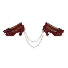 Load image into Gallery viewer, Erstwilder - Ruby Slippers Double Brooch - 20th Century Artifacts