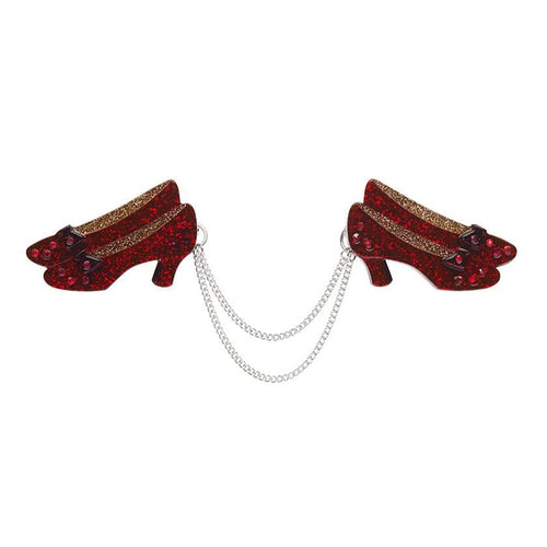 Erstwilder - Ruby Slippers Double Brooch - 20th Century Artifacts