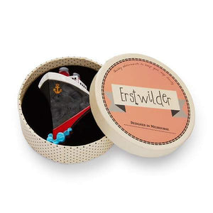 Erstwilder - SS Normandie Brooch - 20th Century Artifacts