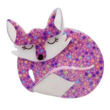 Load image into Gallery viewer, Erstwilder - Sacha Sleeping Fox Brooch (2015) - 20th Century Artifacts