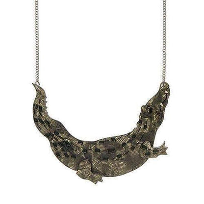 Erstwilder - Saltie Swamp Dweller Crocodile Necklace - 20th Century Artifacts