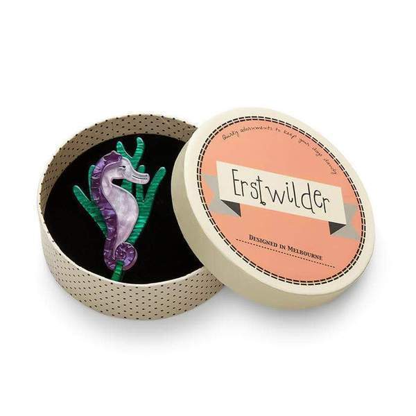 Erstwilder - Sandy the Shy Seahorse Brooch (2018) - 20th Century Artifacts