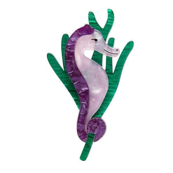 Erstwilder - Sandy the Shy Seahorse Brooch (2018) - 20th Century Artifacts
