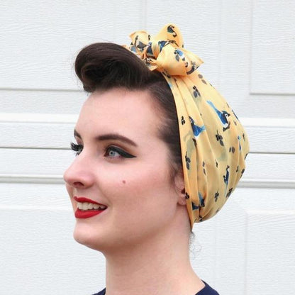 Erstwilder - Scarf - Blue Jay Way Head Scarf (2020) - 20th Century Artifacts