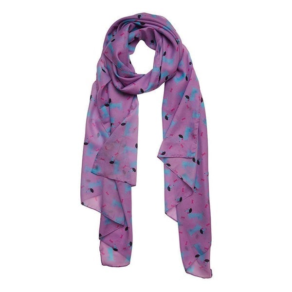 Erstwilder - Scarves - Spiffy Sausage Dog Large Scarf Hijab 2019 - 20th Century Artifacts