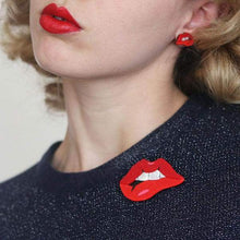 Load image into Gallery viewer, Erstwilder - Science Fiction Lips Brooch (2018) - 20th Century Artifacts