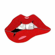 Load image into Gallery viewer, Erstwilder - Science Fiction Lips Brooch (2018) - 20th Century Artifacts
