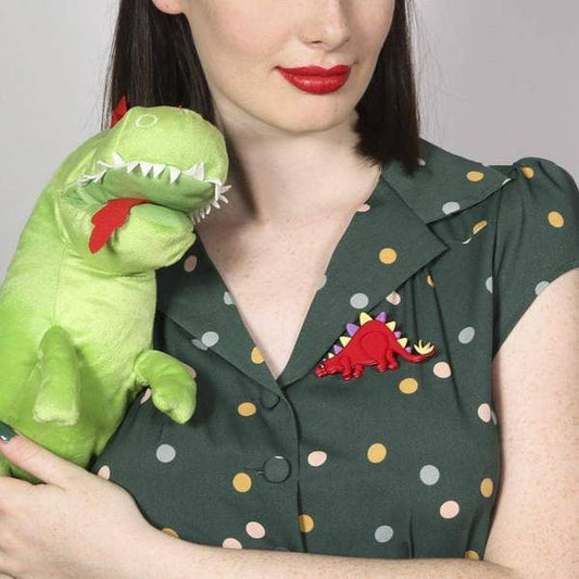 Erstwilder - Scotty Stegasaurus Brooch (2016) - 20th Century Artifacts