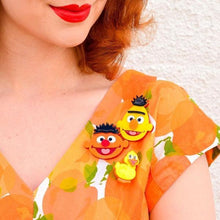 Load image into Gallery viewer, Erstwilder - Sesame Street - Bert &amp; Ernie Brooch Set (2019) - 20th Century Artifacts