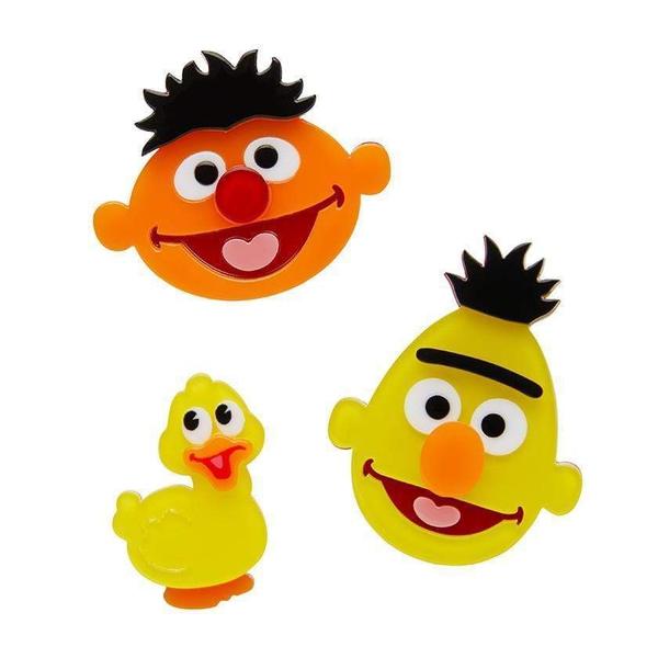 Erstwilder - Sesame Street - Bert & Ernie Brooch Set (2019) - 20th Century Artifacts