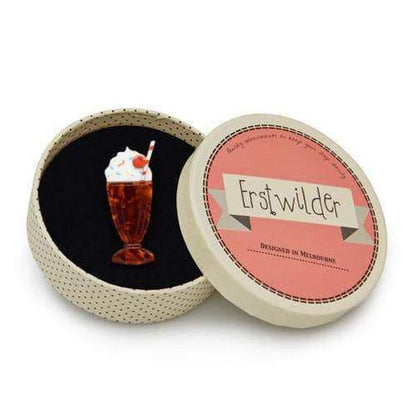 Erstwilder - Shake Rattle and Roll! Brooch (2015) chocolate - 20th Century Artifacts