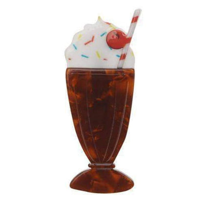 Erstwilder - Shake Rattle and Roll! Brooch (2015) chocolate - 20th Century Artifacts