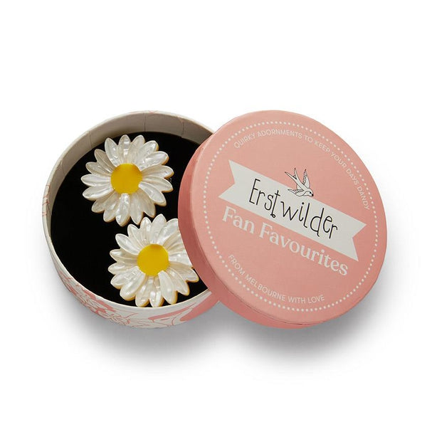 Erstwilder - She Loves Me Daisy Hair Clips - 20th Century Artifacts