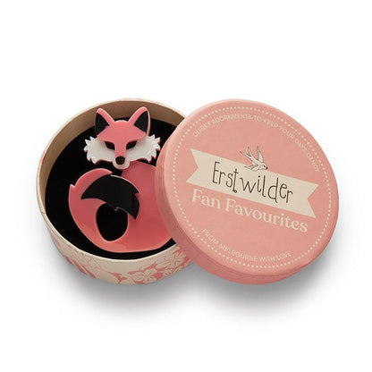 Erstwilder - She’s So Foxy Brooch (2022) pink - 20th Century Artifacts