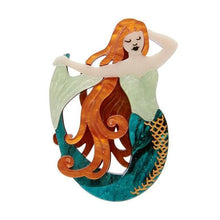 Load image into Gallery viewer, Erstwilder - Siren&#39;s Call Mermaid Brooch - 20th Century Artifacts