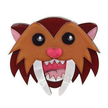 Load image into Gallery viewer, Erstwilder - Smilodon Smiles Sabre Tooth Tiger Brooch (2016) - 20th Century Artifacts