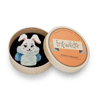 Erstwilder - Snuggly Buffy Bunny Brooch - 20th Century Artifacts