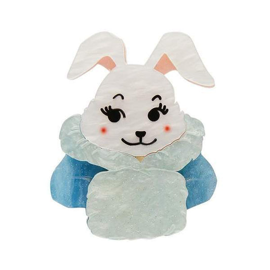 Erstwilder - Snuggly Buffy Bunny Brooch - 20th Century Artifacts