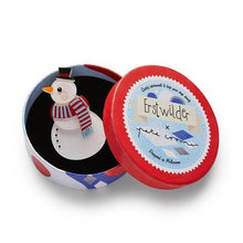 Load image into Gallery viewer, Erstwilder - Snuggy Snowman Brooch (Pete Cromer) (2020) - 20th Century Artifacts