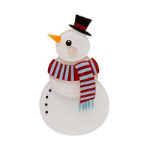 Load image into Gallery viewer, Erstwilder - Snuggy Snowman Brooch (Pete Cromer) (2020) - 20th Century Artifacts