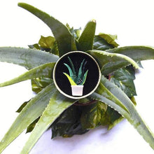Load image into Gallery viewer, Erstwilder - Soothing Sprigs Aloe Vera Brooch - 20th Century Artifacts