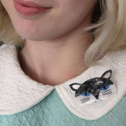 Erstwilder - Sour Puss Grumpy Cat Brooch (2016) - 20th Century Artifacts