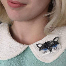 Load image into Gallery viewer, Erstwilder - Sour Puss Grumpy Cat Brooch (2016) - 20th Century Artifacts