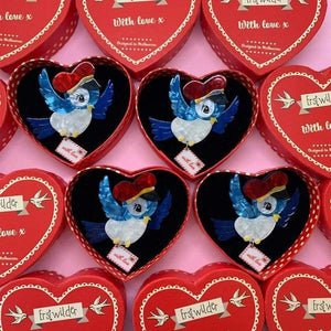 Erstwilder - Special Delivery Bluebird Brooch (2020) - 20th Century Artifacts