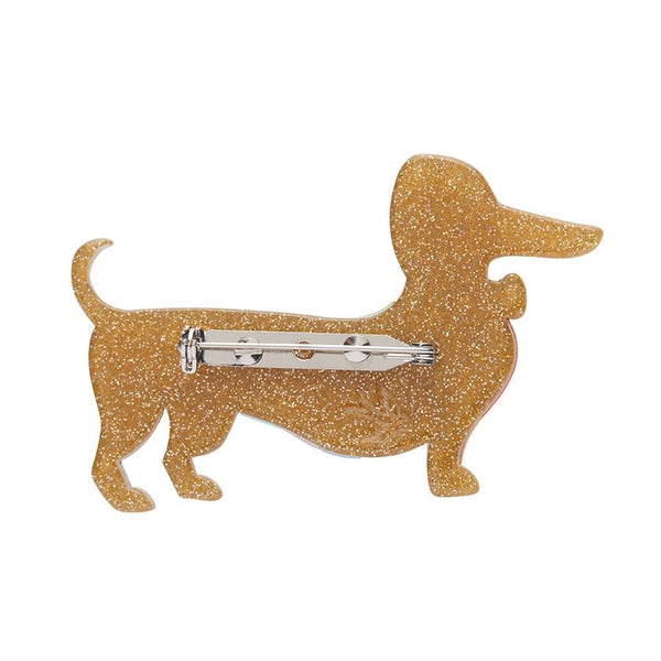 Erstwilder - Spiffy the Supportive Dog Brooch (2022) rainbow - 20th Century Artifacts