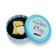 Load image into Gallery viewer, Erstwilder - Spin Me Right Round Brooch (Yellow) - 20th Century Artifacts