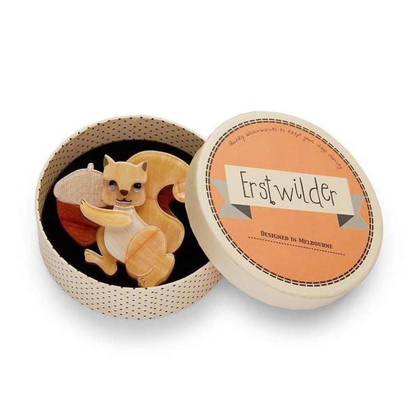 Erstwilder - Squirreled Away Brooch (2019) - 20th Century Artifacts