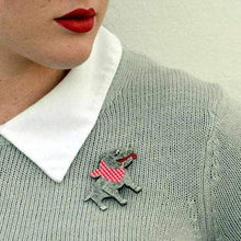 Load image into Gallery viewer, Erstwilder - Staffy Stan Stafforshire Terrier Brooch (2015) - 20th Century Artifacts