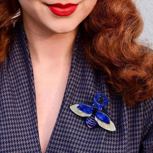 Erstwilder - Stag-Do Stag Beetle Brooch (2020) - 20th Century Artifacts