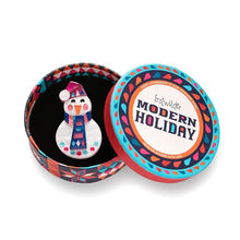 Load image into Gallery viewer, Erstwilder - Stay Frosty, Snowman Brooch (2022) - 20th Century Artifacts