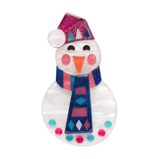Erstwilder - Stay Frosty, Snowman Brooch (2022) - 20th Century Artifacts